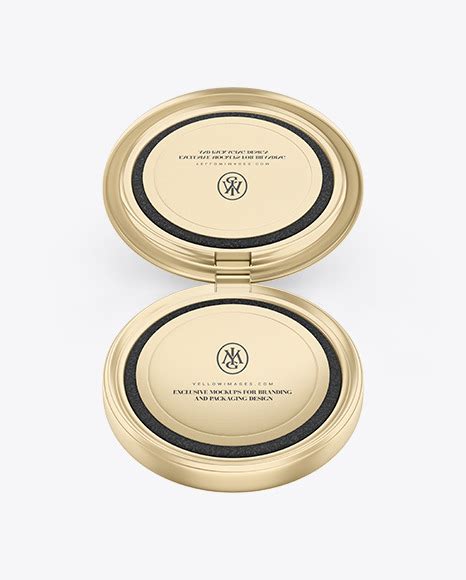 Download Free Metallic Cosmetic Powder Mockup TIFF PSD Generator