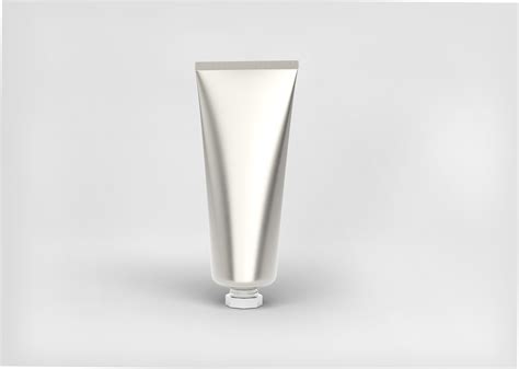 Download Free Metallic Cosmetic Tube with Box Mockup PSD Generator