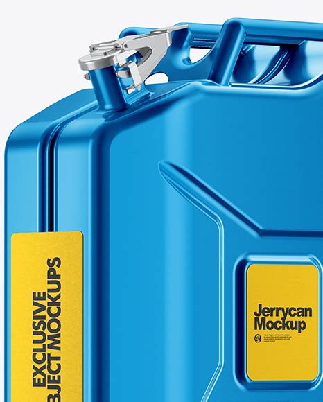 Download Free Metallic Fuel Jerrycan - Half Side View TIFF PSD Generator