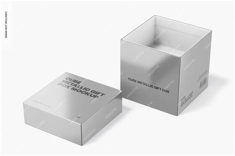 Download Free Metallic Gift Box Mockup PSD Generator Images