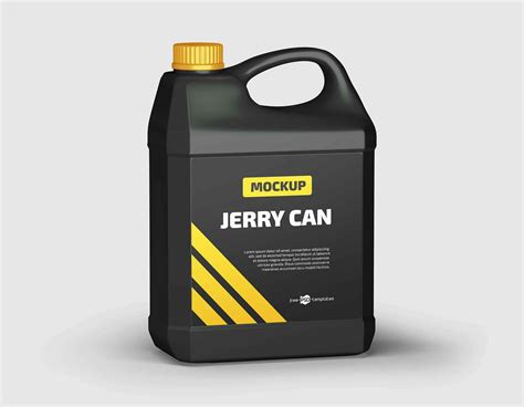 Download Free Metallic Jerry Can Mockup PSD Generator PSD Files