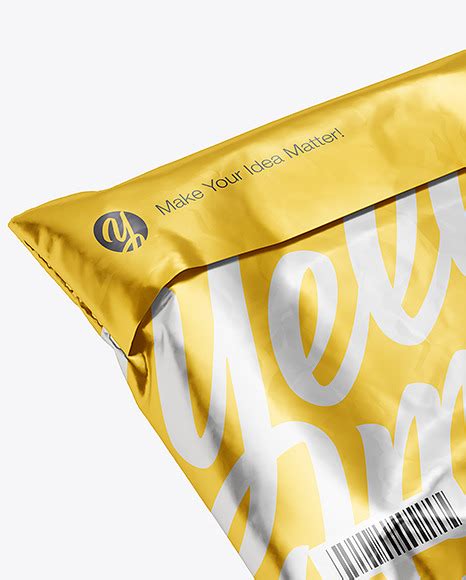Download Free Metallic Mailing Bag Mockup PSD Generator PSD Files