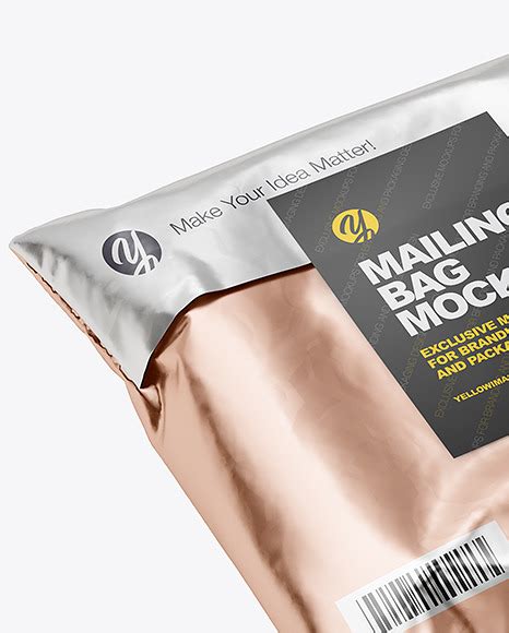 Download Free Metallic Mailing Bag Mockup PSD TIFF Files PSD Files