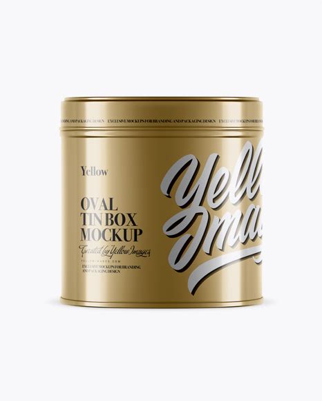 Download Free Metallic Oval Tin Box Mockup PSD Generator