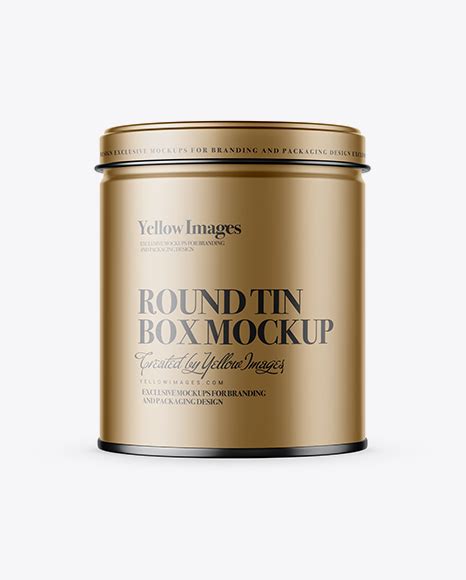 Download Free Metallic Round Tin Box Mockup PSD Generator PSD Files
