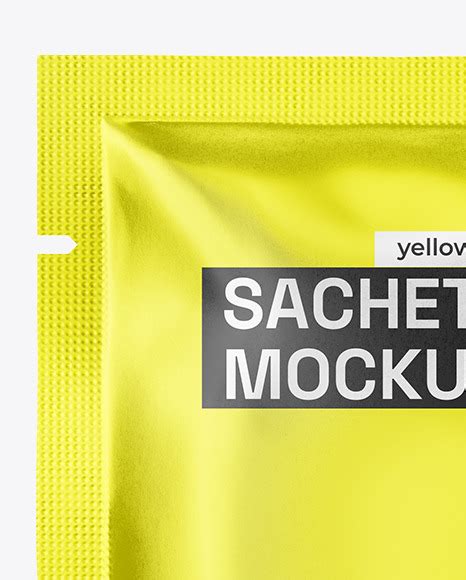 Download Free Metallic Sachet Mockup PSD PSD Yellowimages PSD Files