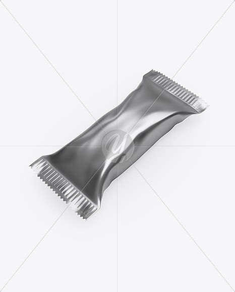 Download Free Metallic Snack Bar Mockup - Half Side View PSD Generator