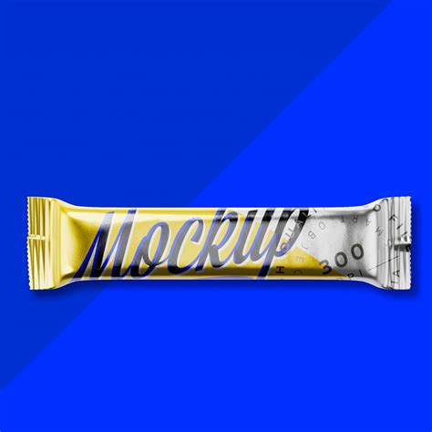 Download Free Metallic Snack Bar Mockup PSD Yellowimages