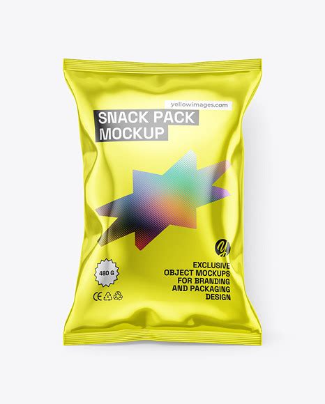 Download Free Metallic Snack Pack Mockup PSD Placeit PSD Files