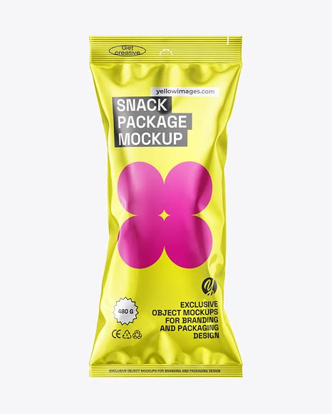 Download Free Metallic Snack Pack Mockup PSD Yellowimages.com Free Object Mockups