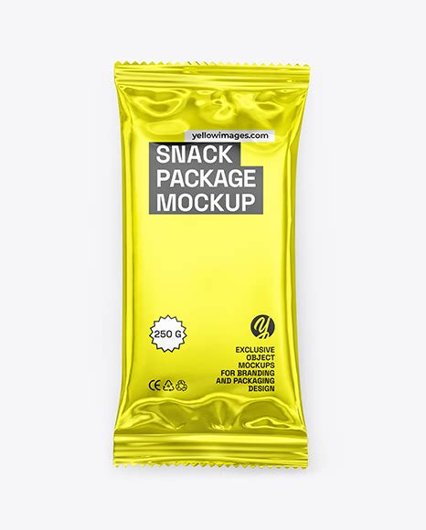 Download Free Metallic Snack Package Mockup PSD Object Mockups PSD Files
