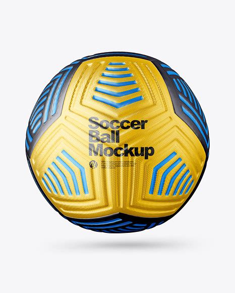 Download Free Metallic Soccer Ball Mockup PSD Object Mockups PSD Files