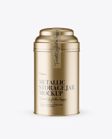 Download Free Metallic Storage Jar Mockup PSD Generator Free PSD Mockups