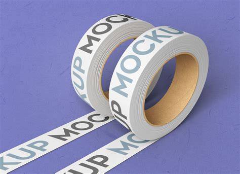 Download Free Metallic Tape Mockup PSD Generator
