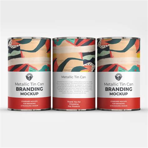 Download Free Metallic Tin Can Mockup PSD Object Mockups Free PSD Mockups