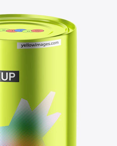 Download Free Metallic Tin Can Mockup PSD PSD Yellowimages PSD Files