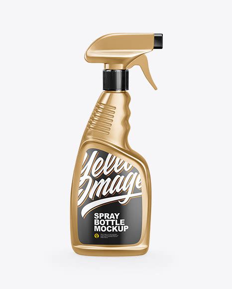 Download Free Metallized Spray Bottle Mockup PSD Generator