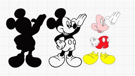 55+ Free Mickey Mouse Svg Files, Mickey Mouse Svg 22 Svg Dxf Cricut Silhouette Cut File