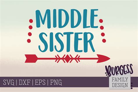 Download Free Middle Sister SVG DXF Files