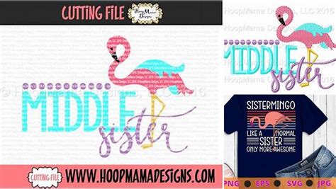 Download Free Middle Sister flamingo DXF Files
