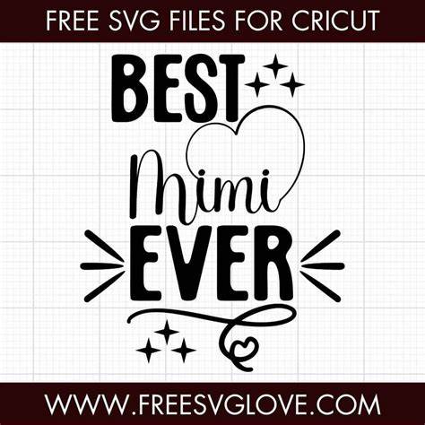 Download Free Mimi SVG Files for Cricut