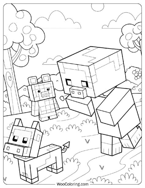 Free Minecraft Coloring Pages