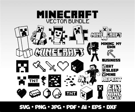 Download Free Minecraft SVG Files