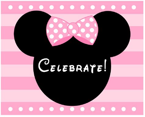 Free Minnie Mouse Party Printables