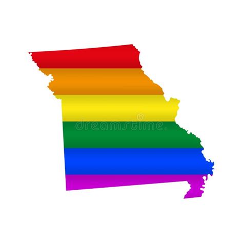 Download Free Missouri State-Map Rainbow-LGBT Pride Files For Crafts