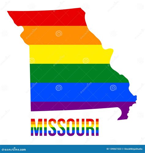 Download Free Missouri State-Map Rainbow-LGBT Pride Printable