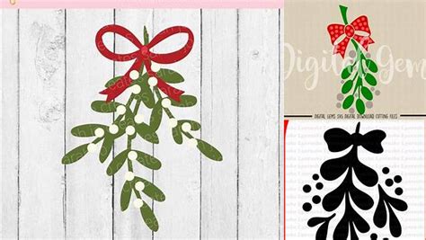 Download Free Mistletoe - SVG File, DXF File Files For Crafts