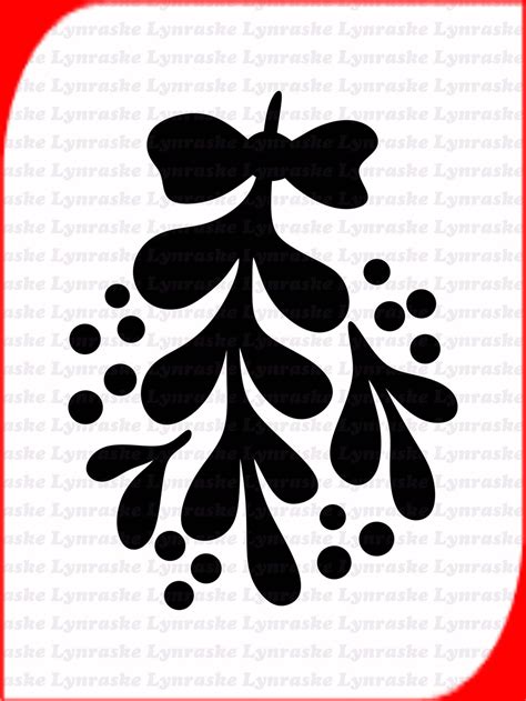 Download Free Mistletoe - SVG File, DXF File Silhouette