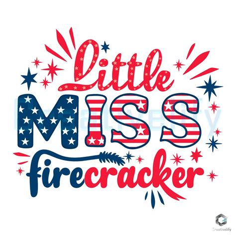 Download  Little Miss firecracker SVG