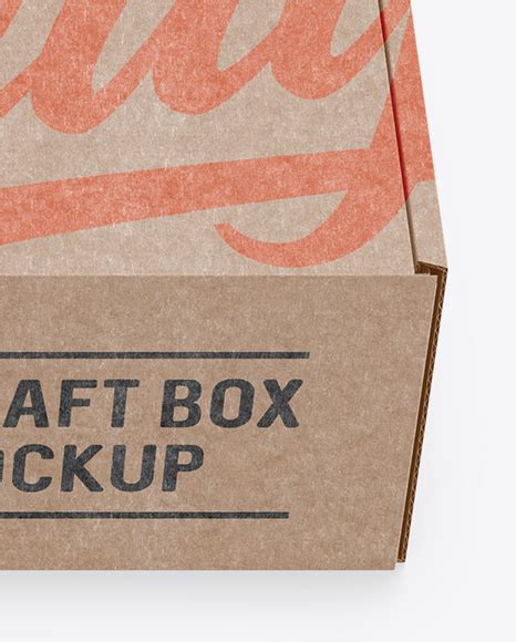 Download Box Mockup - Front View (High Angle Shot)