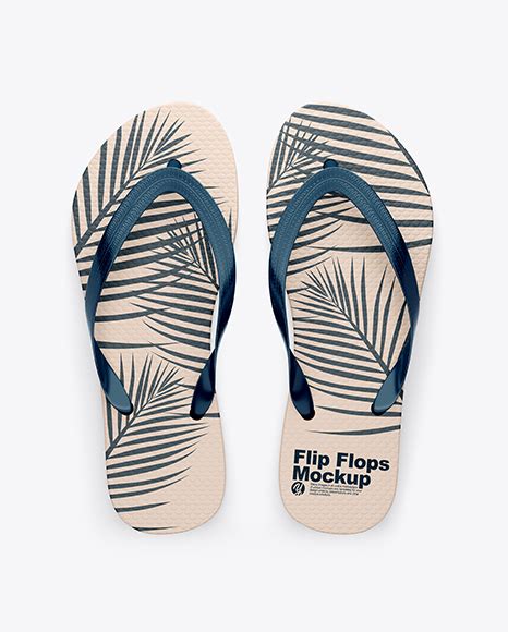 Download Flip Flops Mockup - Top View