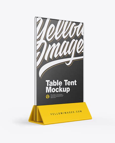Download Glass Table Tent Mockup