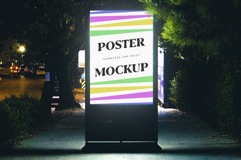Download LED Poster Mockup