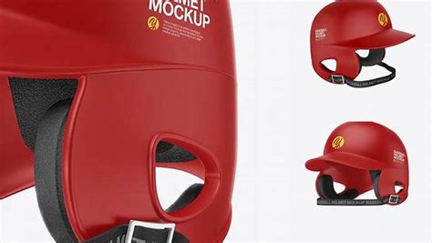 Download Matte Baseball Helmet Mockup