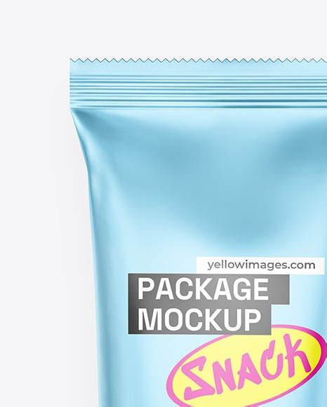 Download Matte Metallic Snack Package Mockup