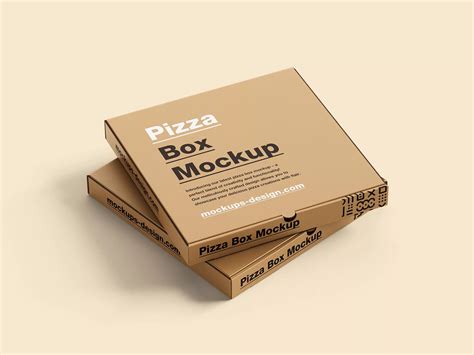 Download Matte Opened Pizza Box Mockup
