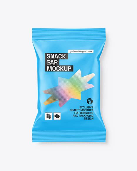 Download Matte Snack Bag Mockup