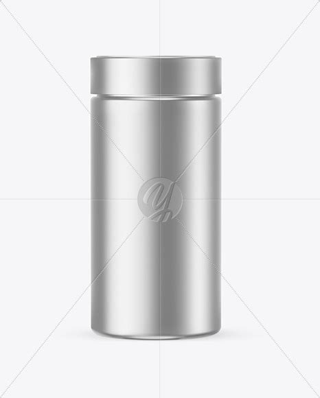 Download Metallic Round Jar Mockup