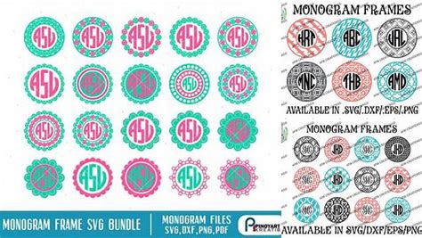 Download Monogram bundle svg vector / monogram frame bundle vector 