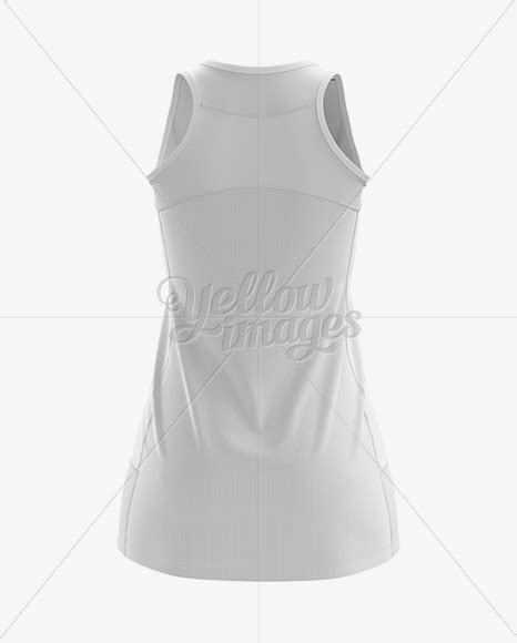 Download Netball Dress HQ Mockup - Back View