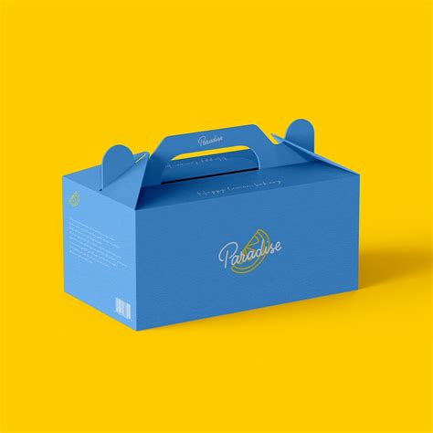 Download Paper Cake Box Mockup