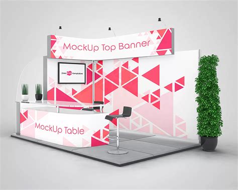 Download Stand Mockup - Half Side View