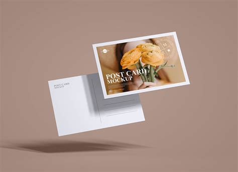 Download Textured A5 Postcard Mockup