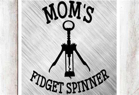 Download Free Mom's Fidget Spinner SVG/DXF/EPS File Files DXF Files