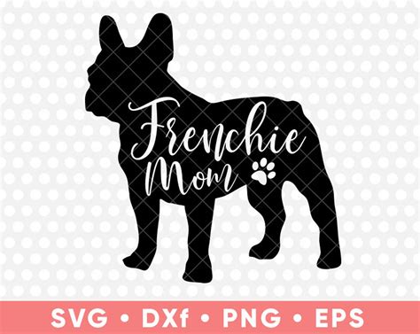 Download Free Mom Of A Frenchie SVG Cut File DXF Files