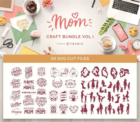 Download Free Mom Quotes SVG Bundle, Craft Designs Collection Cut File Crafts